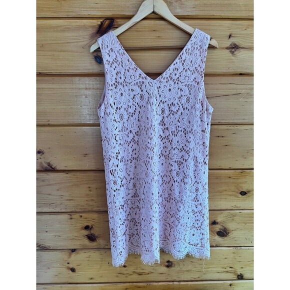 BB DAKOTA Sleek &Sixy Women's Lost in Lace Shift Dress L - Picture 6 of 6